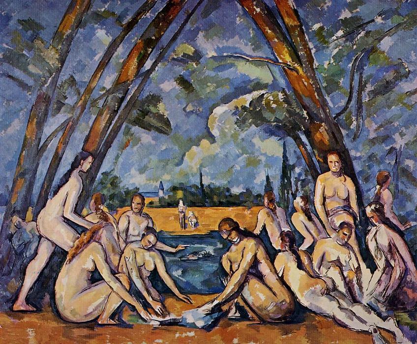 The Large Bathers — セザンヌ, Oil On Canvas, Post-impressionist Style