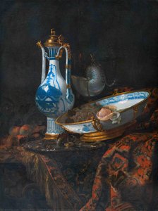 Still-life With An Aquamanile, Fruit, And A Nautilus Cup — Willem Kalf