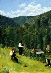 The Farmer And His Son At Harvesting — Thomas Pollock Anshutz