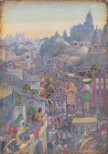 Festival Of Muharram, Udiapur, Rajasthan, India — Marianne North