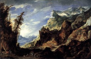 Large Mountain Landscape — Joos De Momper