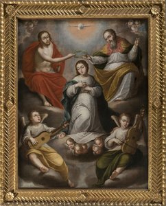 Coronation Of The Virgin By The Trinity — Gregorio Vásquez Arce Y Ceballos, Gregorio Vásquez De Arce