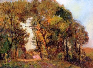 The Forest In Autumn Near Rouen — ألبرت تشارلز ليبورغ