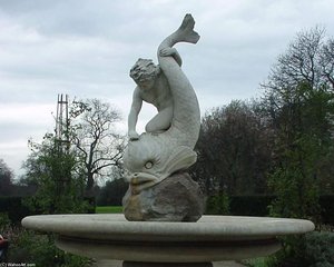 Boy With A Dolphin Fountain-hyde Park London — Alexander Munro