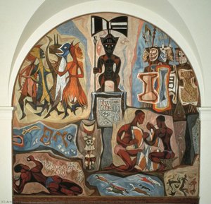 Native Forms, Panel One, Art Of The Negro Series — Hale Aspacio Woodruff