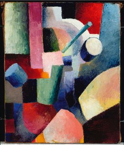 Colored Composition Of Forms, 1914 — August Macke
