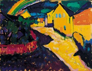 Murnau Mit Regenbogen — Wassily Wassilyevich Kandinsky