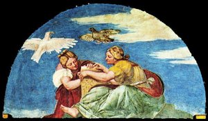 Frescoes Of The Farnesina (aglauros And Erse) — Sebastiano Del Piombo