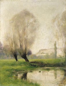 Landscape With Poplars — Pascal-adolphe-jean Dagnan-bouveret