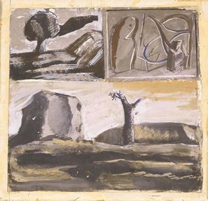 Italian Landscape (grotesque) — Mario Sironi