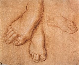 Studies Of Feet — Cesare Da Sesto
