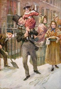 Bob Cratchit And Tiny Tim — Harold Copping