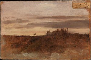 Dusk, Monte Mario, Rome — François Marius Granet