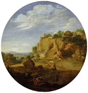Classical Landscape With Rocks — Bartholomeus Breenbergh