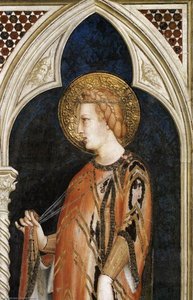 St Elizabeth Of Hungary (detail) — Simone Martini
