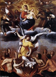 An Angel Frees The Souls Of Purgatory — Ludovico Carracci