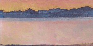 Lake Geneva With Mont Blanc At Dawn — Ferdinand Hodler