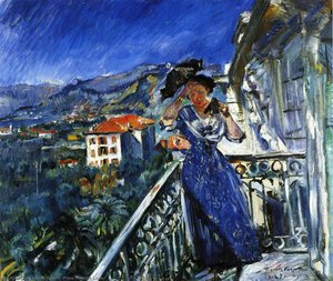 Sul Balcone A Bordighera — Lovis Corinth