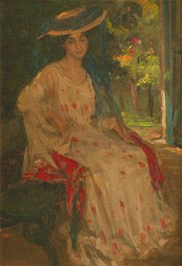 In The Shade (also Known As The Garden Bench) — Henry Salem Hubbell