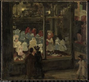 A Shop Window — Isaac Lazarus Israels