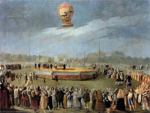 Ascent Of The Balloon In The Presence Of Charles Iv And His Court — Antonio Carnicero Y Mancio