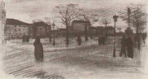 A Square In Paris — Vincent Willem Van Gogh