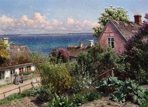 Summer Day In Aalsgaarde — Peder Mørk Mønsted