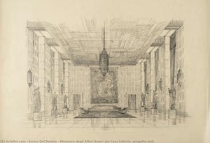 Ministero Degli Affari Esteri Già Casa Littoria: Progetto Dell — Enrico Del Debbio