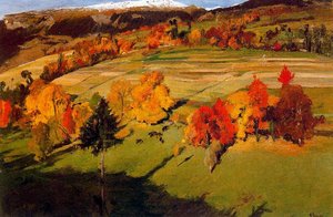 Autumnal Landscape, High In Savièse — Ernest Biéler