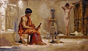The Artists Model — Edwin Longsden Long