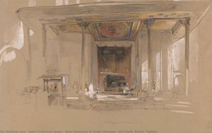 Main Entrance Of Great Mosque, (ulu Cami) Bursa, Turkey — John Frederick Lewis