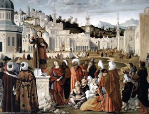 The Sermon Of St Stephen — Vittore Carpaccio