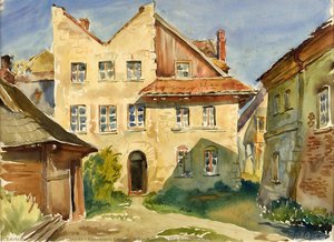Kazimierz Dolny - A Backyard By The Small Market — Wacław Ujejski