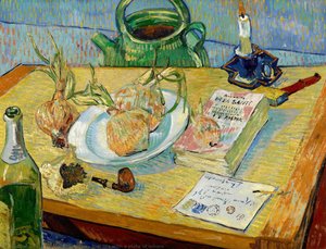 Still Life Mit Einer Schale Mit Zwiebeln — Vincent Willem Van Gogh