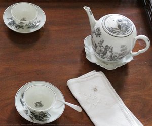Tea Set — Worcester Porcelain Company, Robert Hancock