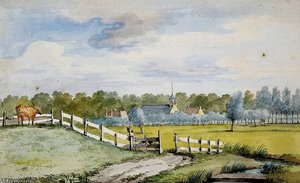 View Of Dubbeldam Sun — Aert Schouman