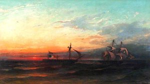 Hm Sloop 'bonne Citoyenne' Taking The French Frigate 'la Furieuse' In Tow — James Francis Danby