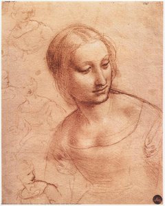 Estudo Para A Madalena Com A Mordedor — Leonardo Da Vinci