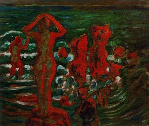 Bath At Sunset, Odessa — Mikhail Fiodorovich Larionov