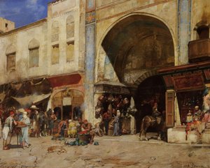 An Eastern Market — Alberto Pasini