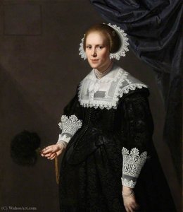Portrait Of An Unknown Lady — Paulus Moreelse