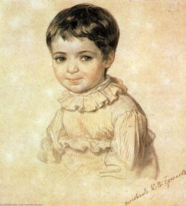 Portrait Of Maria Kikina As A Child — Karl Pavlovich Bryullov