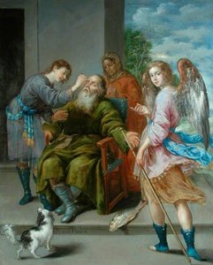 Tobias Restoring His Father's Sight — Antonio Pereda Y Salgado