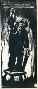 Old Man With Noose — Käthe Kollwitz
