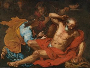 Joseph Interpreting The Baker's Dream — Giovanni Battista Langetti