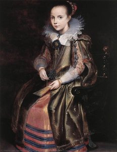 Elisabeth (or Cornelia) Vekemans As A Young Girl — Cornelis De Vos