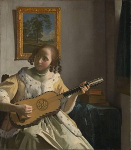 Donna Giovane Che Suona La Chitarra — Johannes Vermeer