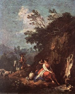 Landscape With A Rider — Francesco Zuccarelli
