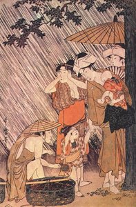 Shower — Kitagawa Utamaro
