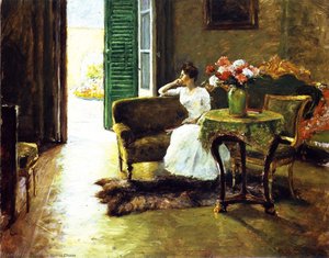 Una Memoria: Nella Villa Italiana — William Merritt Chase